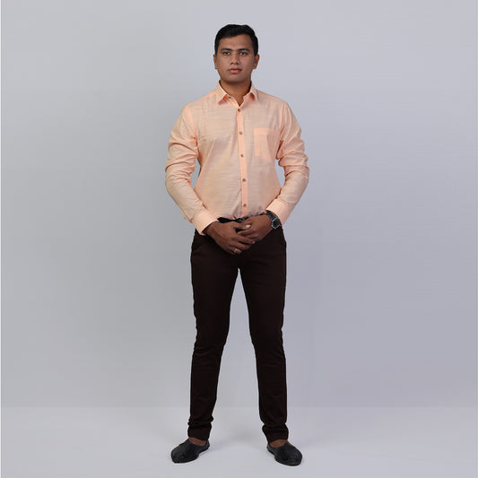 KNS 245 - Orange Formal Shirt