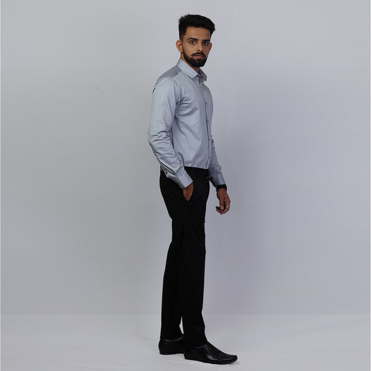KNS 248 - Steel Grey - Classic Solid Shirt