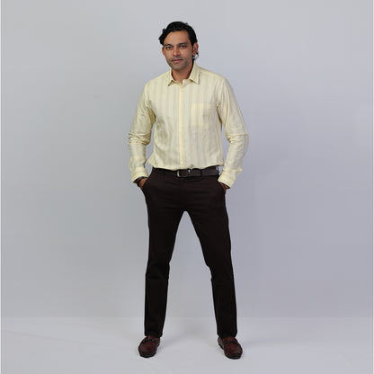 KNS 263 - Yellow Stripes Shirt