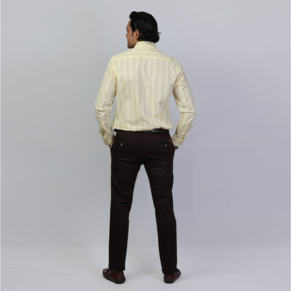 KNS 263 - Yellow Stripes Shirt