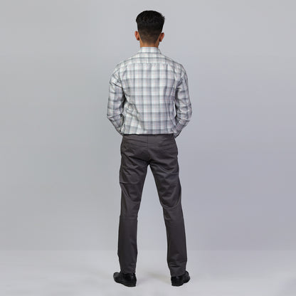 KNS 300 - Grey Checks Shirt