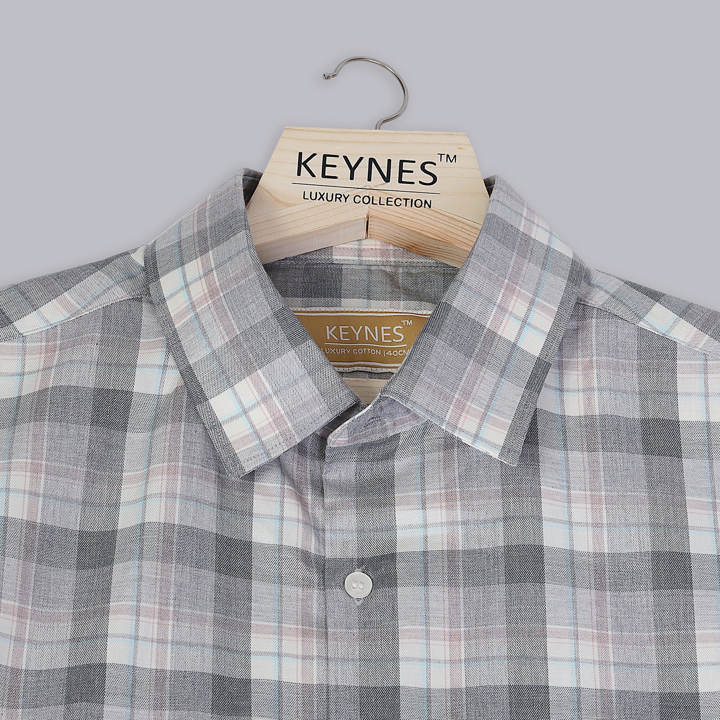 KNS 300 - Grey Checks Shirt