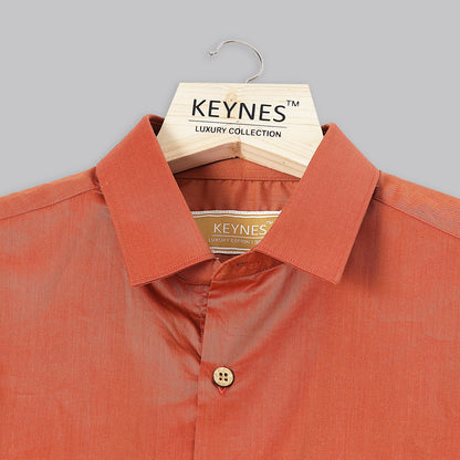 KNS 217 - Orange Cotton Shirt